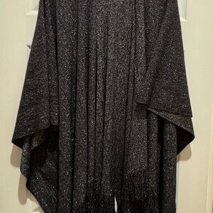 Joan Rivers Black Shimmery Shawl/Scarf